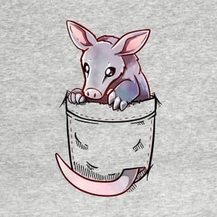 Pocket Cute Aardvark Wildlife T-Shirt